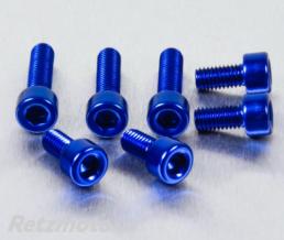 Kit vis de trappe r�servoir Pro-Bolt alu bleu par 7 Yamaha