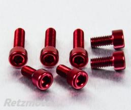 Kit vis de trappe r�servoir Pro-Bolt alu rouge par 7 Yamaha
