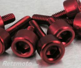 Kit vis de trappe r�servoir Pro-Bolt alu rouge par 7 Honda