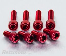 Kit vis de trappe r�servoir Pro-Bolt alu rouge par 7 Suzuki