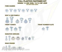 BOLT Kit vis complet de plastiques Bolt Honda CRF250R