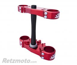 T� de fourche SCAR Offset 21,5mm rouge Suzuki RM-Z250/450