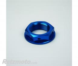 Ecrou de colonne de direction SCAR bleu Yamaha YZ80/85