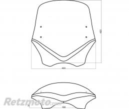 Pare-brise MRA V-Flow C noir
