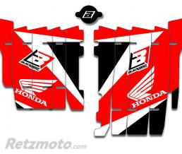 Kit d�co de cache radiateur BLACKBIRD Dream Graphic 3 rouge Honda CRF450RX