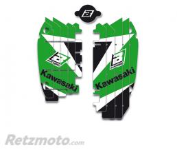 BLACKBIRD Kit d�co de cache radiateur BLACKBIRD Dream Graphic 3 vert Kawasaki KX250F