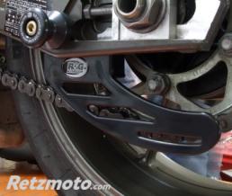 Prot�ge couronne (dent de requin) R&G RACING ABS noir Triumph