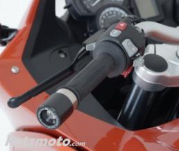 Embouts de guidon R&G RACING noirs BMW F800GT
