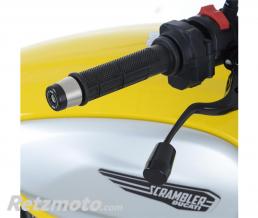 Embouts de guidon R&G RACING noir Ducati Scrambler 1100