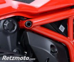Insert de cadre R&G RACING c�t� gauche et c�t� arri�re droit noir Ducati Monster 1200 R