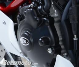 Couvre-carter gauche noir R&G RACING Yamaha YZF-R1