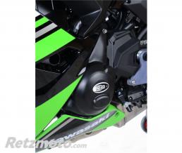 Couvre-carter gauche R&G RACING noir Kawasaki Z650