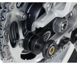 Pions de bras oscillant d�port� R&G RACING noir avec platine Triumph