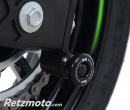 Pions de bras oscillant R&G RACING avec platine noir Kawasaki Ninja 400