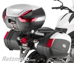 Top case V47 TECH, 47 litres noir avec finition en aluminium anodis� et catadioptres fum�s