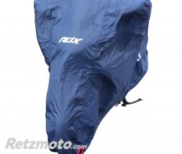 HOUSSE DE PROTECTION MOTO ADX TOTALEMENT ETANCHE BLEU FONCE/LOGO BLANC (POLYESTER/BOUCLE DE FERMETURE/OEILLETS ANTIVOL)