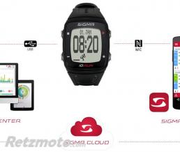 MONTRE SIGMA ID.RUN NOIR 6 FONCTIONS DONT DISTANCE ET VITESSE GPS