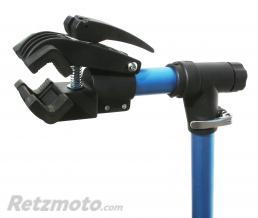 PIED DE MONTAGE VELO PLIABLE ALU BLEU AVEC MACHOIRE REGLABLE POUR CADRE DE 25mm A 40mm