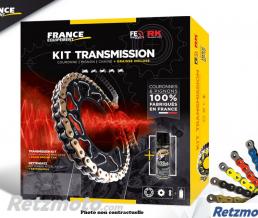 FRANCE EQUIPEMENT KIT CHAINE ACIER HONDA CRF 110 '13/18 14X38 RK420MS * CHAINE 420 HYPER RENFORCEE (Qualit� origine)