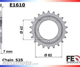 Kit Chaine Aprilia 850 SRV '12/16 22x47 Chaine 525 RX'RING Super Renforc�e (Qualit� origine)