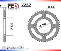 KIT CHAINE ACIER BETA 125 SM '06/10 14X56 RK428KRO CHAINE 428 O'RING RENFORCEE (Qualit� de cha�ne recommand�e)