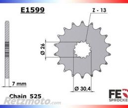 KIT CHAINE ACIER TRIUMPH 800 SPEEDMASTER '03/05 17X42 RK525GXW (908ML) CHAINE 525 XW'RING ULTRA RENFORCEE (Qualit� de cha�ne recommand�e)