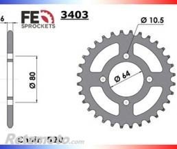 KIT CHAINE ACIER AEON AEON 125 COBRA '02/03 17X32 RK520FEX CHAINE 520 RX'RING SUPER RENFORCEE 