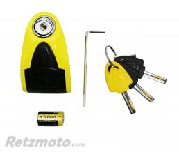 ANTIVOL BLOQUE DISQUE AUVRAY B-LOCK 06 AVEC ALARME SONORE DIAM 6 mm JAUNE