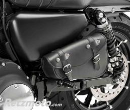 CUSTOM ACCESS Paire de sacoches moto Custom mod�le DETROIT en cuir noir
