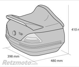 TOP CASE POUR MOTO CUSTOM MODELE MERCEDES 25L