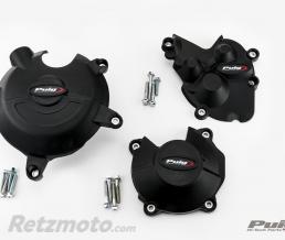 PUIG KIT PROTECTION DE CARTER MOTEUR KAWASAKI ZX-6R 09'-16' C/NOIR