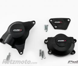 PUIG KIT PROTECTION DE CARTER MOTEUR YAMAHA YZF-R6 06'-18' C/NOIR