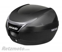 SHAD TOP CASE SHAD SH34 NOIR-CARBONE 34L AVEC PLATINE (CONTENANCE 1 CASQUE INTEGRAL + ACCESSOIRES) (L42xH31xP43cm)