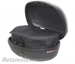 TOP CASE SHAD SH46 NOIR 46L AVEC AVEC PLATINE (CONTENANCE 2 CASQUES INTEGRAUX) (L58xH31xP42cm)