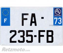 RTZ Plaque Immatriculation Moto Homologu�e 100% (210x145) PVC 