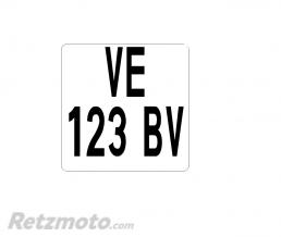 Plaque immatriculation Moto Enduro(100x100) PVC