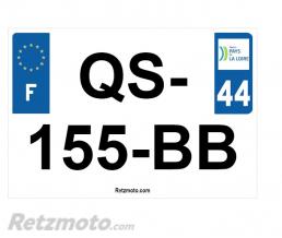RTZ Plaque immatriculation Moto (170x140) plexiglass