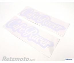 Stickers r�servoir CAFE RACER Lettrage Blanc