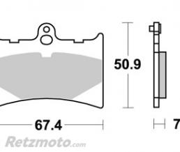 AP RACING Plaquettes de freins AP RACING Standard Organique Aprilia/Gilera 125