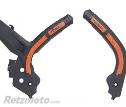 RTECH Protection de cadre KTM cross/enduro bi-mati�re noir/orange