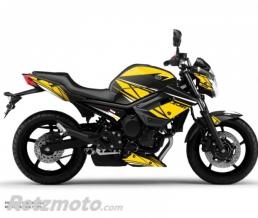KUTVEK KIT DECO MOTO REPLICA YAMAHA XJ6 JAUNE