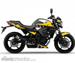 KUTVEK KIT DECO MOTO VINTAGE YAMAHA XJ6 JAUNE