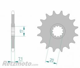 Kit cha�ne BETA RR 50 ENDURO AFAM 420R1 11x60 (couronne Standard)