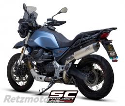SC-PROJECT Silencieux Oval SC PROJECT Carbone MOTO GUZZI V85TT embout fibre de carbone