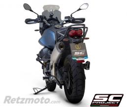 Silencieux X-Plorer II GT Carbone SC PROJECT Moto guzzi V85TT Embout fibre de carbone