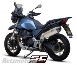 Silencieux X-Plorer II GT Titane SC PROJECT Moto guzzi V85TT Embout fibre de carbone