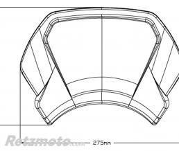 Saut de vent alu Triumph BONNEVILLE T100/T120-9808N
