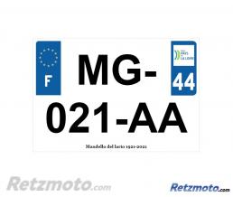RTZ Plaque Immatriculation Plexi Centenaire Guzzi 1921-2021