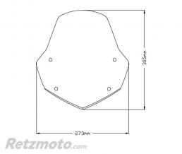 Saut de vent Puig Aprilia Shiver 750/900 Fum� fonc�