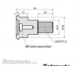 Embouts de guidon YAMAHA MT-07/MT-09/XSR900